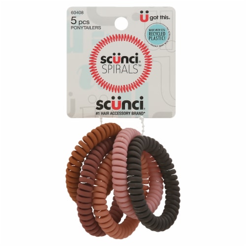 Scunci® Spirals™ Ponytailers Perspective: front