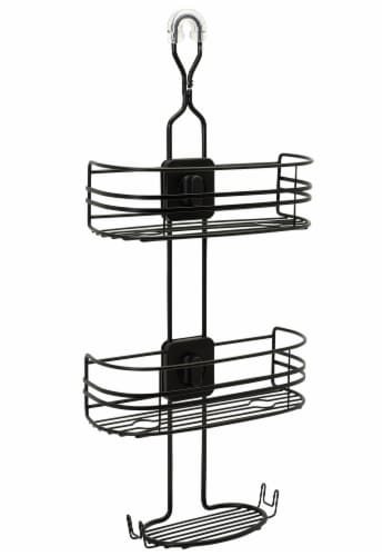 Zenna Home Steel 4-Way Adjustable LockTop Shower Caddy Perspective: front