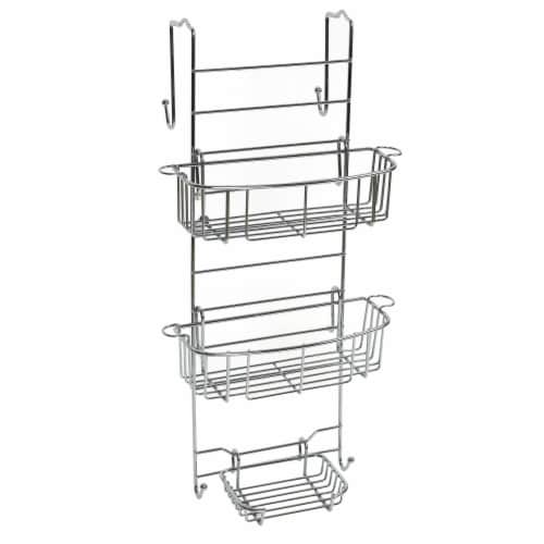 Zenna Home Over the Shower Door Caddy Perspective: front