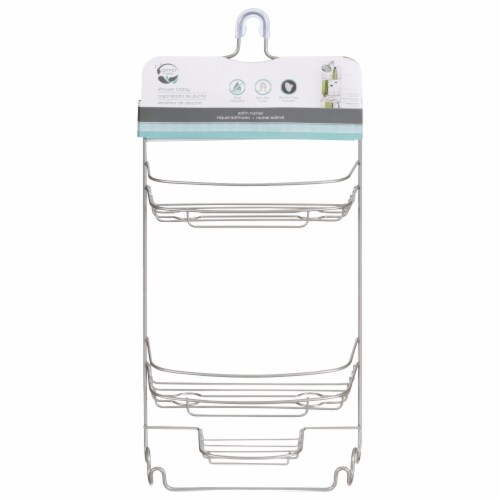 Zenna Home Shower Caddy - Satin Nickel Perspective: front
