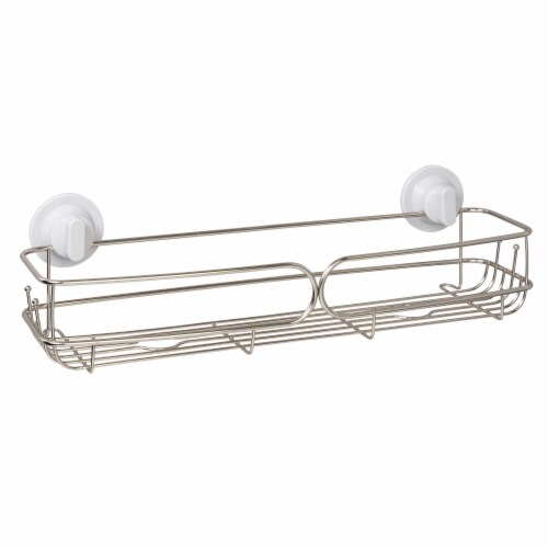 Zenna Home Stainless Steel Long Basket Shower Caddy Perspective: front