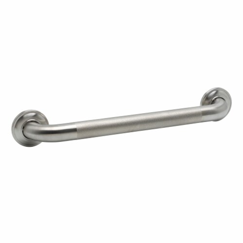 Zenna Home Stainless Steel Decorative Grab Bar, 18" Perspective: front
