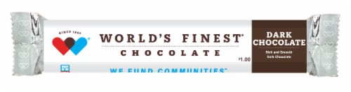 World's Finest® Chocolate Candy Bar - Dark Chocolate Perspective: front