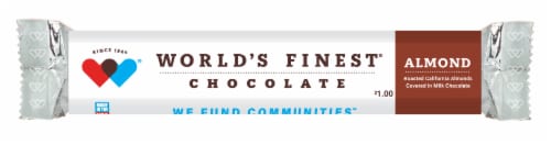 World's Finest Chocolate Almond Milk Chocolate Candy Bar Perspective: front
