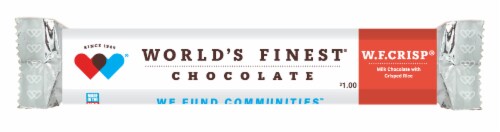 World's Finest Chocolate W.F.Crisp® Milk Chocolate Candy Bar Perspective: front