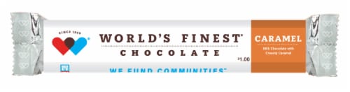 World's Finest® Chocolate Caramel Milk Chocolate Candy Bar Perspective: front