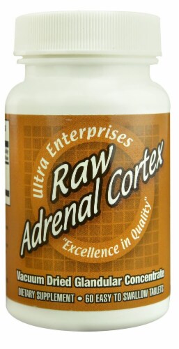 Ultra Glandulars  Raw Adrenal Cortex Perspective: front