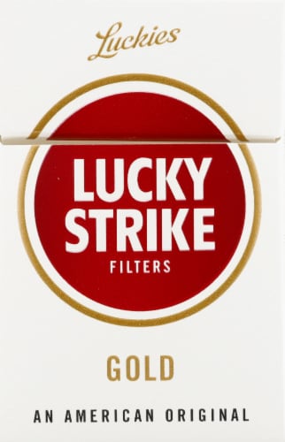 Lucky Strike Filters Gold Cigarettes Perspective: front