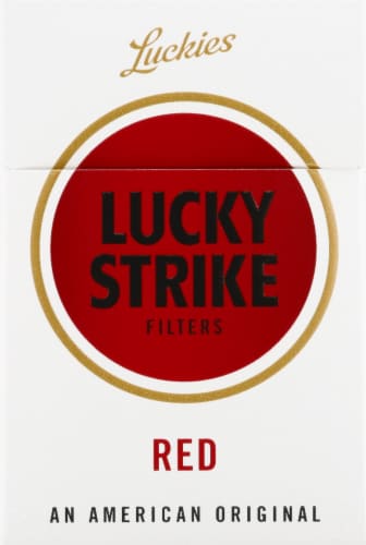 Lucky Strike Filters Red Cigarettes Perspective: front