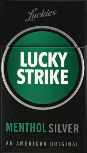 Lucky Strike Menthol Silver Cigarettes Perspective: front