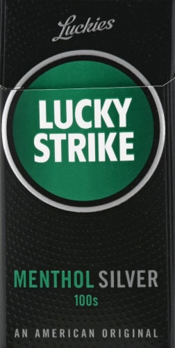 Lucky Strike Menthol Silver 100s Cigarettes Perspective: front