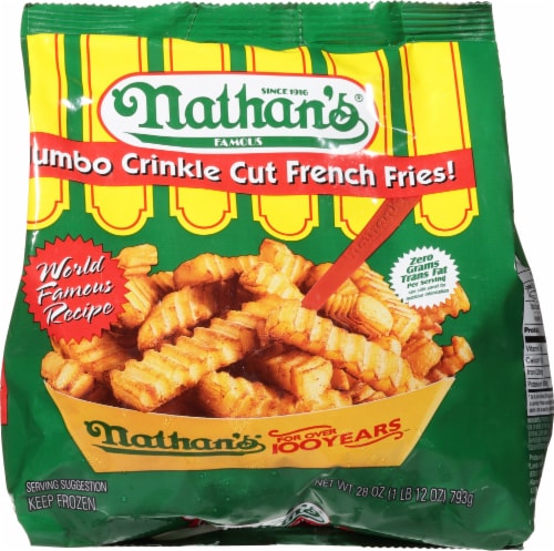 Nathan's® Famous Crinkle Cut Fries Perspective: front