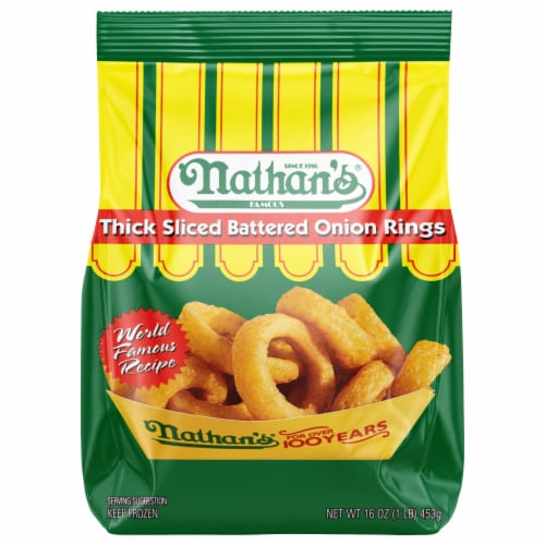 Nathan's Famous Onion Rings 16 oz Perspective: front