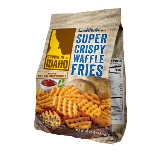 Lamb Weston Grown in Idaho® Crispy Waffle Fries Perspective: front