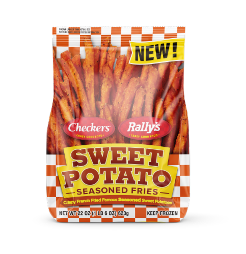 Checkers®/Rally's® Sweet Potato Seasoned Fries Perspective: front