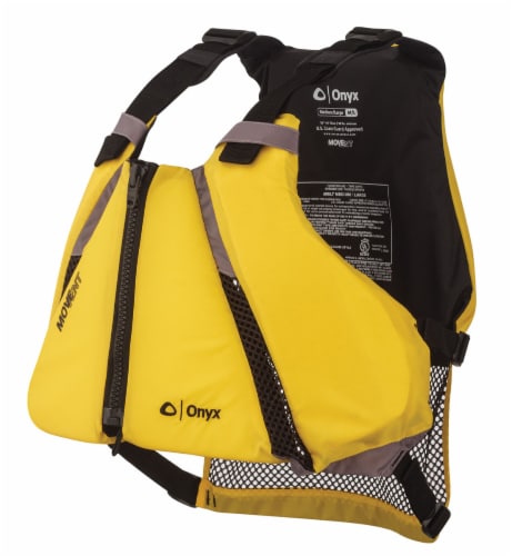 Onyx Movement Adult Curve Life Vest - Yellow/Black, XL/2XL - Foods Co.