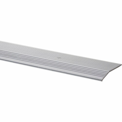 M-D 2-in x 36-in Fluted Silver Aluminum Floor Carpet Trim