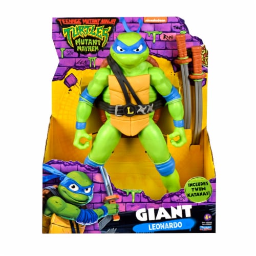 Playmates Toys TMNT Leonardo Giant Action Figure Perspective: front