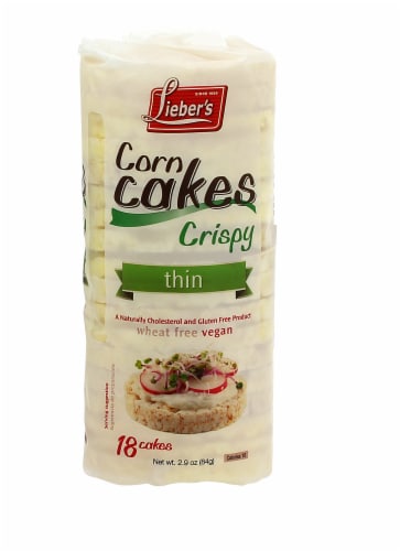 Lieber's Thin Crispy Corn Cakes Perspective: front