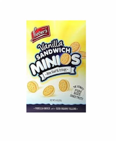 Lieber's Vanilla Sandwich Minios Perspective: front