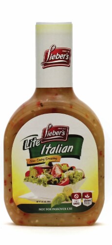 Lieber's Lite Italian Salad Dressing Perspective: front