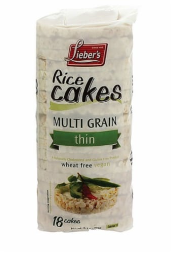 Lieber's Thin Multigrain Rice Cakes Perspective: front