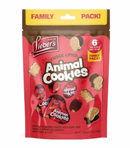 Lieber's Fudge Lined Animal Cookies Perspective: front