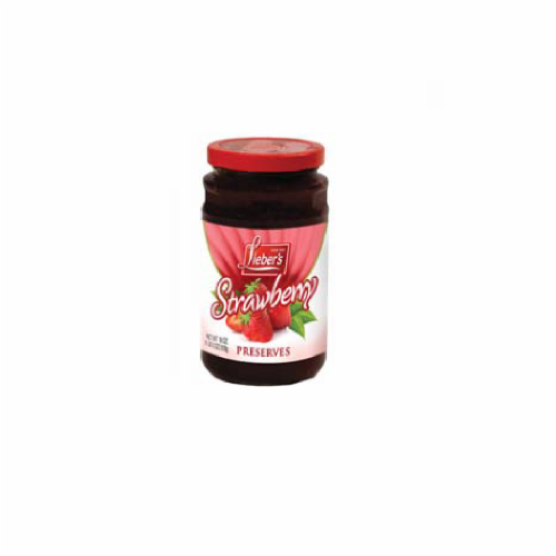 Lieber's Strawberry Preserves Perspective: front