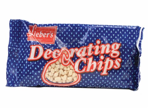 Lieber's White Chocolate Chips Perspective: front