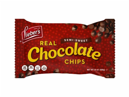 Lieber's Real Semi-Sweet Chocolate Chips Perspective: front