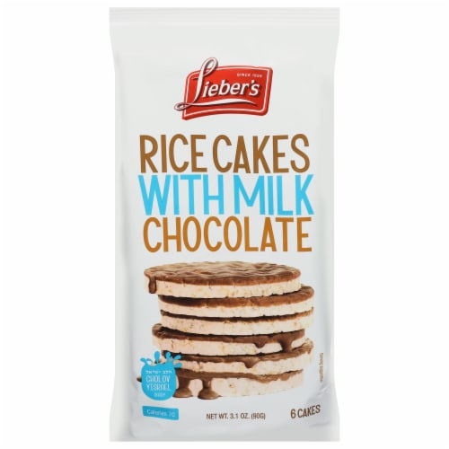 Lieber's Rice Cakes with Milk Chocolate Perspective: front