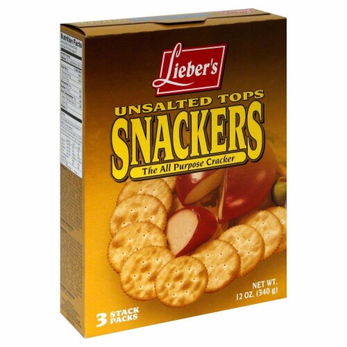 Lieber's Unsalted Snack Crackers Perspective: front