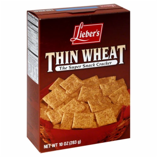 Lieber's Thin Wheat Snack Crackers Perspective: front