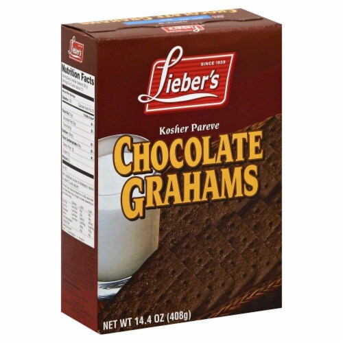 Lieber's Kosher Pareve Chocolate Grahams Perspective: front