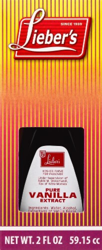 Lieber's Pure Vanilla Extract Perspective: front