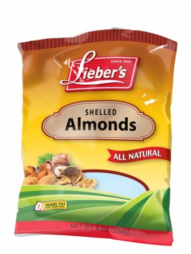 Lieber's Shelled Almonds Perspective: front