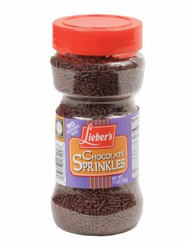 Lieber's Chocolate Sprinkles Perspective: front