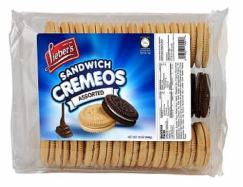 Lieber's Assorted Cremes Duplex Cookies Perspective: front