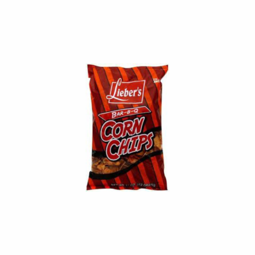Lieber's Bar-B-Q Corn Chips Perspective: front