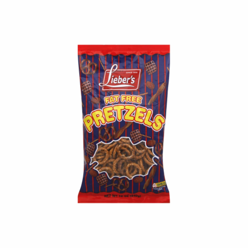 Lieber's Fat Free Mini Pretzels Perspective: front