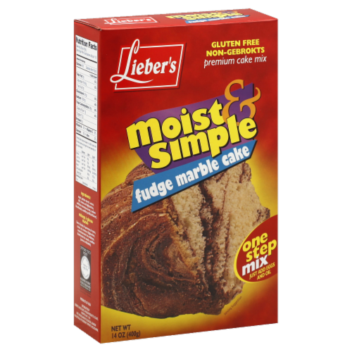 Lieber's Fudge Marble Cake Mix Perspective: front