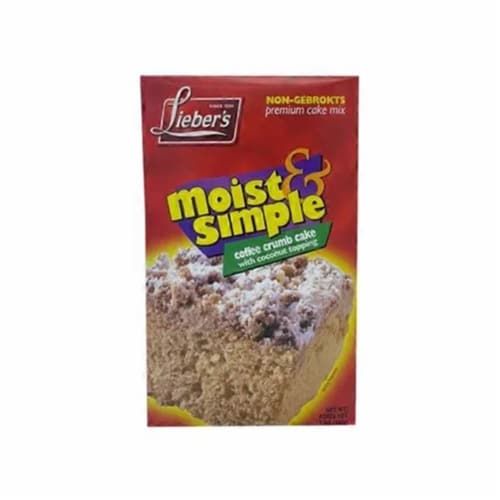 Lieber's Moist and Simple Coffee Crumb Cake Mix Perspective: front