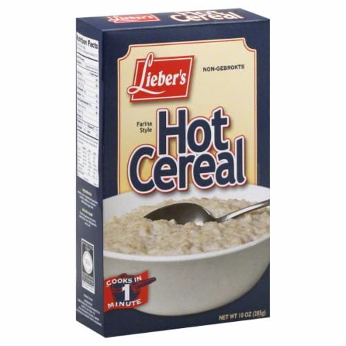 Liebers Gluten Free Regular Hot Cereal Perspective: front