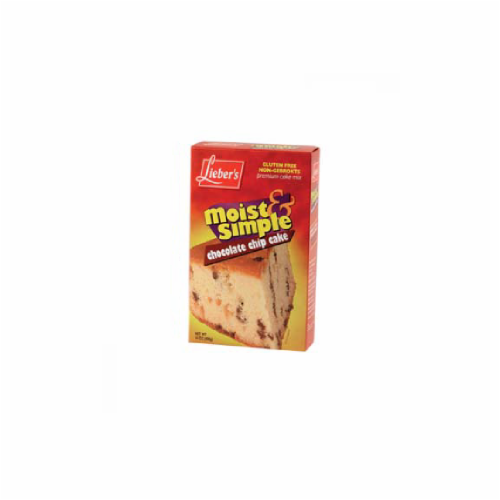 Lieber's Non Gebruck Chocolate Chip Cake Mix Perspective: front