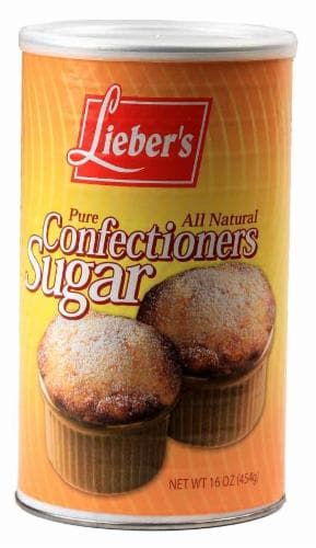 Lieber's Confection Sugar Perspective: front