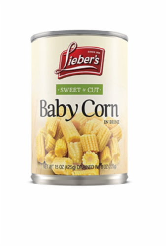 Lieber's Sweet Cut Baby Corn Perspective: front