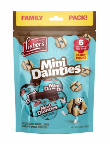 Lieber's Mini Dainties Cookies Perspective: front