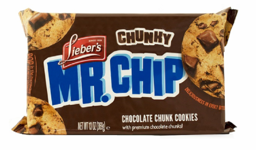 Lieber's Mr Chip Chocolate Chunk Cookies Perspective: front