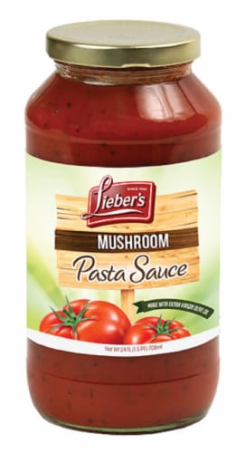 Liebers Mushroom Pasta Sauce 26 Oz Perspective: front