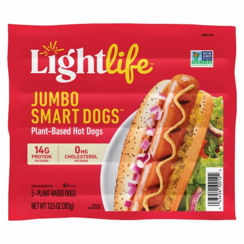 Lightlife Smart Dogs® Plant-Based Vegan Jumbo Hot Dogs Perspective: front